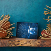 Grace Bible Verse Mute Swan Easel Plaque Fotoplatte (Seite)