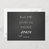 Grace Bible Verse Postkarte (Vorne/Hinten)