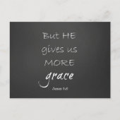 Grace Bible Verse Postkarte (Vorderseite)