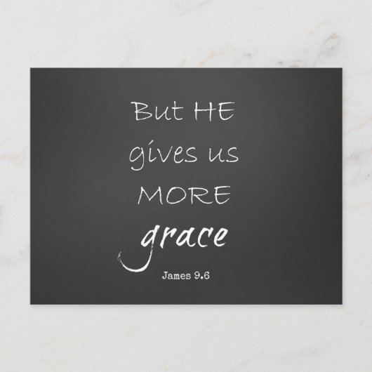 Grace Bible Verse Postkarte (Vorderseite)