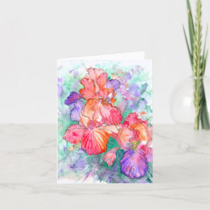 Grace & Bloom – Iris Blumen Muttertagskarte Feiertagskarte