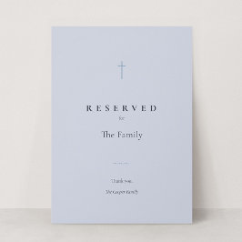 Grace Blue Christian Kreuz Reservierte Sitzplatzsc