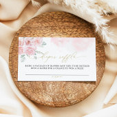 GRACE Blush Bloral Spring Girl Baby Diaper Raffel Platzkarte