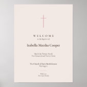 Grace Blush Cross Taufkirche Willkommensposter Poster (Vorne)