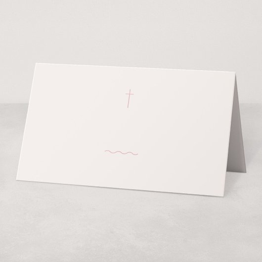Grace Blush Religiöse Platzkarte oder Buffet-Label