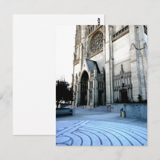 Grace Cathedral Postkarte (Vorne/Hinten)