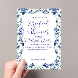 Grace Chinoiserie Bridal Shower Invitation Acryleinladungen
