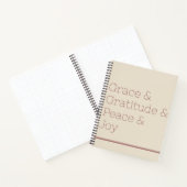 Grace Danky Peace Joy Bullet Journal Notizblock (Innenseite)