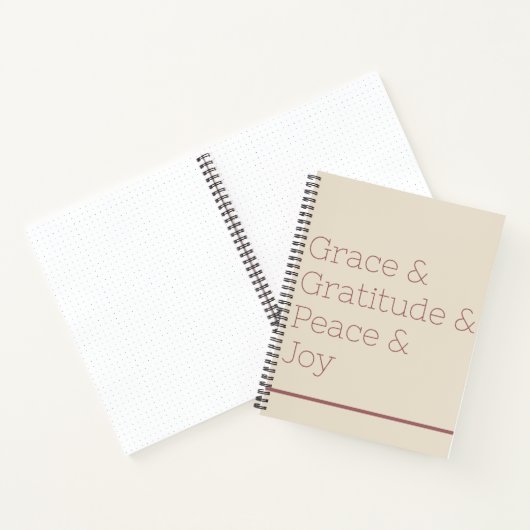 Grace Danky Peace Joy Bullet Journal Notizblock (Innenseite)