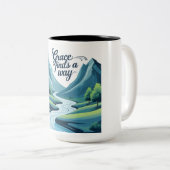 Grace findet einen Weg Zweifarbige Tasse (VorderseiteRechts)