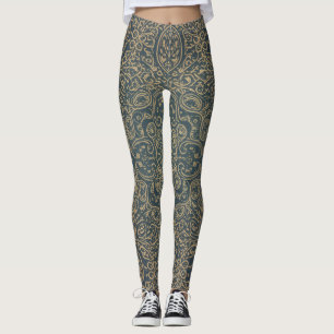 Grace Forest Grün Lotus Paisley Kunsthandwerk Must Leggings