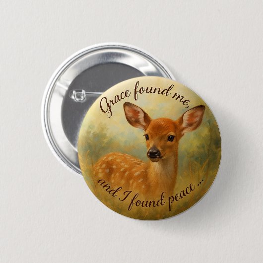 “Grace Found Me - Button Design 1 (Vorne & Hinten)