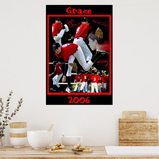 Grace Freshman Baseball Poster (Küche)