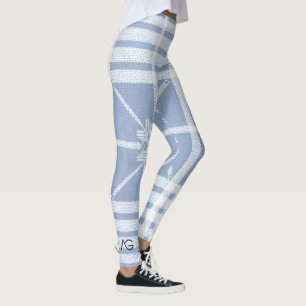 Grace Frost & Sky Nordic Karomuster FROSTED BUNS Leggings