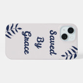 "grace Gerettet" IPhone 15 Telefongehäuse Hülle (Rückseite (Horizontal))