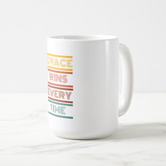 Grace gewinnt jedes Mal Kaffeetasse (VorderseiteRechts)