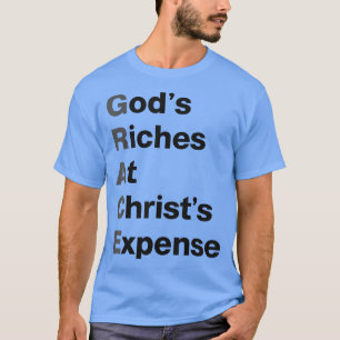 GRACE Gods Riches bei Christen Kosten Schwarz Gray T-Shirt