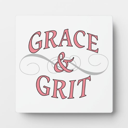 Grace & Grit für die harte Dame Fotoplatte (Vorderseite)