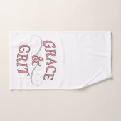 Grace & Grit in Rosa und Grau Badhandtuch Set (Handtuch)