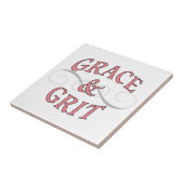 Grace & Grit in Rosa und Grau Fliese (Seite)