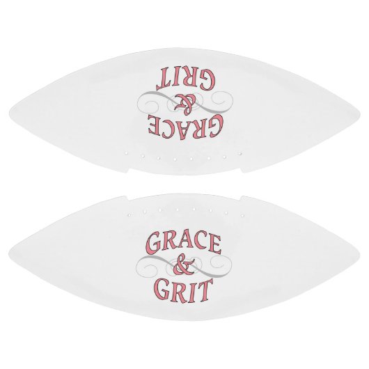 Grace & Grit in Rosa und Grau Football (Paneele)