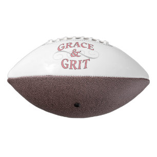Grace & Grit in Rosa und Grau Football