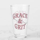 Grace & Grit in Rosa und Grau Glas (Rückseite)