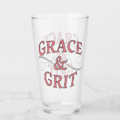 Grace & Grit in Rosa und Grau Glas (Vorderseite)