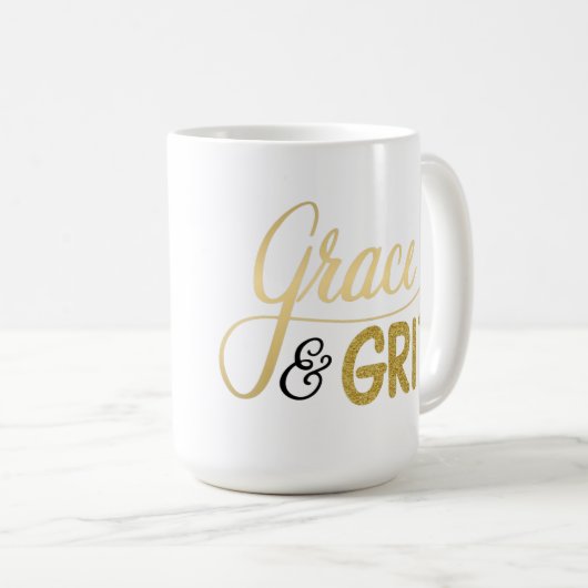 Grace & Grit Tasse (VorderseiteRechts)