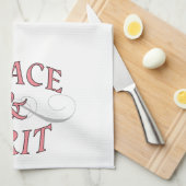 Grace & Grit Worte in Rosa & Grau Geschirrtuch (Viertel Falte)