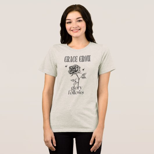 Grace Grows & Glory Folks Tri-Blend Shirt (Vorderseite voll)
