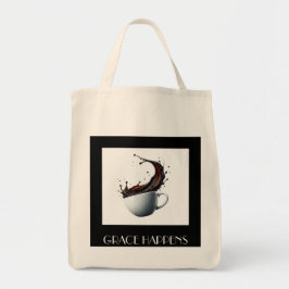 "Grace Happens" Tote Bag - Ephesianer 2:8-9 Tragetasche