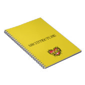 Grace Heart Gelb Notizblock (Rechte Seite)