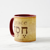 GRACE HEBREW TASSE (Vorderseite Links)
