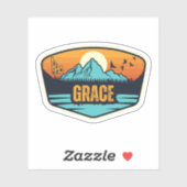 Grace, Idaho Aufkleber (Blatt)