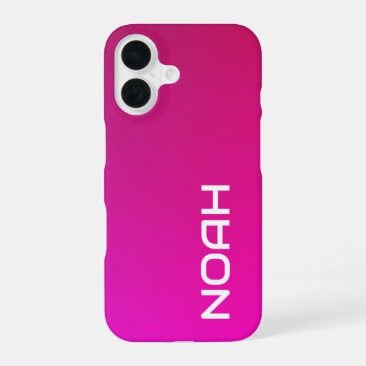 Grace in a Line: Schmetterling-Silhouette iPhone 16 Hülle (Rückseite)