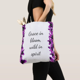 Grace in Bloom - Lila Lily Tote Tasche