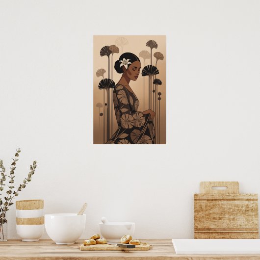 "Grace in Bloom Poster (Küche)