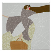 Grace in Chaotic Currency Illustration Poster (Vorderseite)