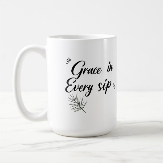 Grace in Every Sip Kaffeetasse (Links)