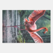 Grace in Flight: Der rosa Flamingos Riverdance Geschenkpapier Set (Vorderseite 2)