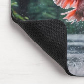 Grace in Flight: Der rosa Flamingos Riverdance Mousepad (Ecke)