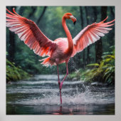 Grace in Flight: Der rosa Flamingos Riverdance Poster (Vorne)