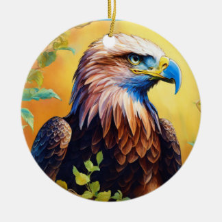 "Grace in Flight: Majestic Eagle Art" Keramik Ornament