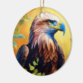 "Grace in Flight: Majestic Eagle Art" Keramik Ornament (Links)