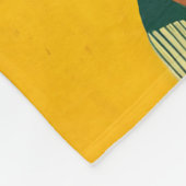 Grace in Green und Gold Fleecedecke (Ecke)