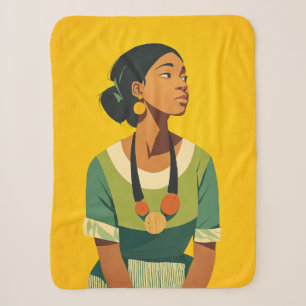 Grace in Green und Gold Sherpadecke