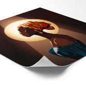 Grace in Light: Ein Portrait von Schönheit und Stä Poster (Ecke)