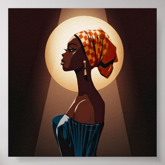 Grace in Light: Ein Portrait von Schönheit und Stä Poster (Vorne)