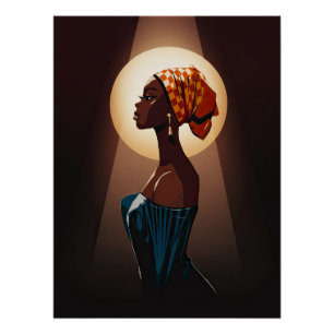 Grace in Light: Ein Portrait von Schönheit und Stä Poster